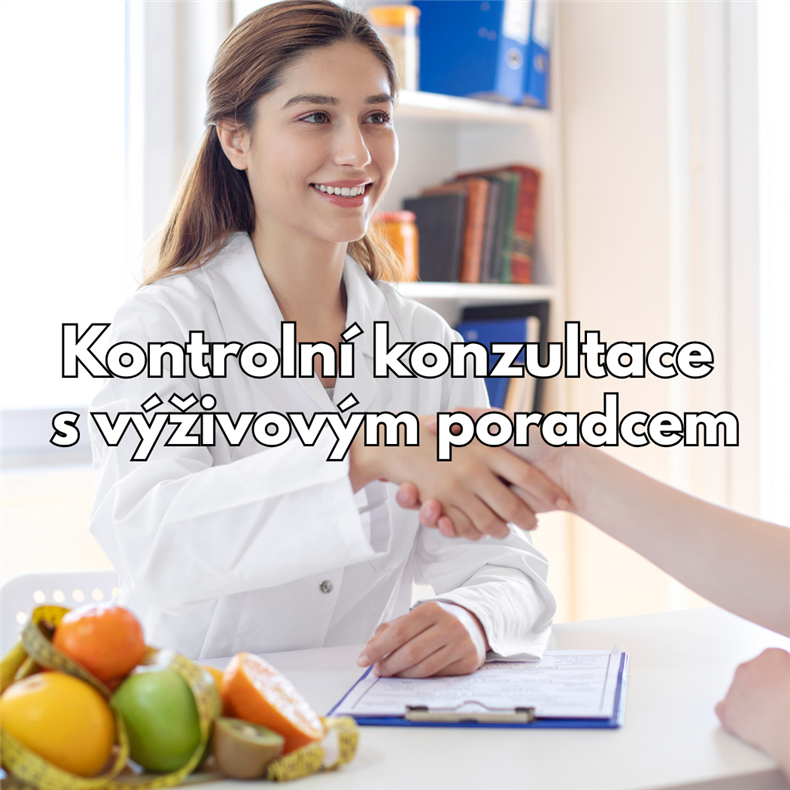Kontrolní konzultace s lékařem nebo vysokoškolsky vzdělaným výživovým poradcem